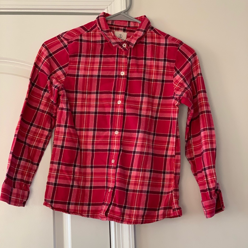 Lands End Girls Flannel Size 10